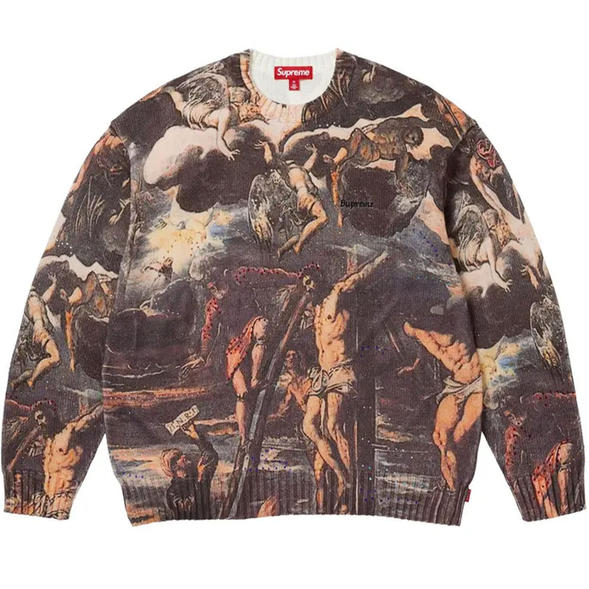 Supreme Crucifixion Sweater White