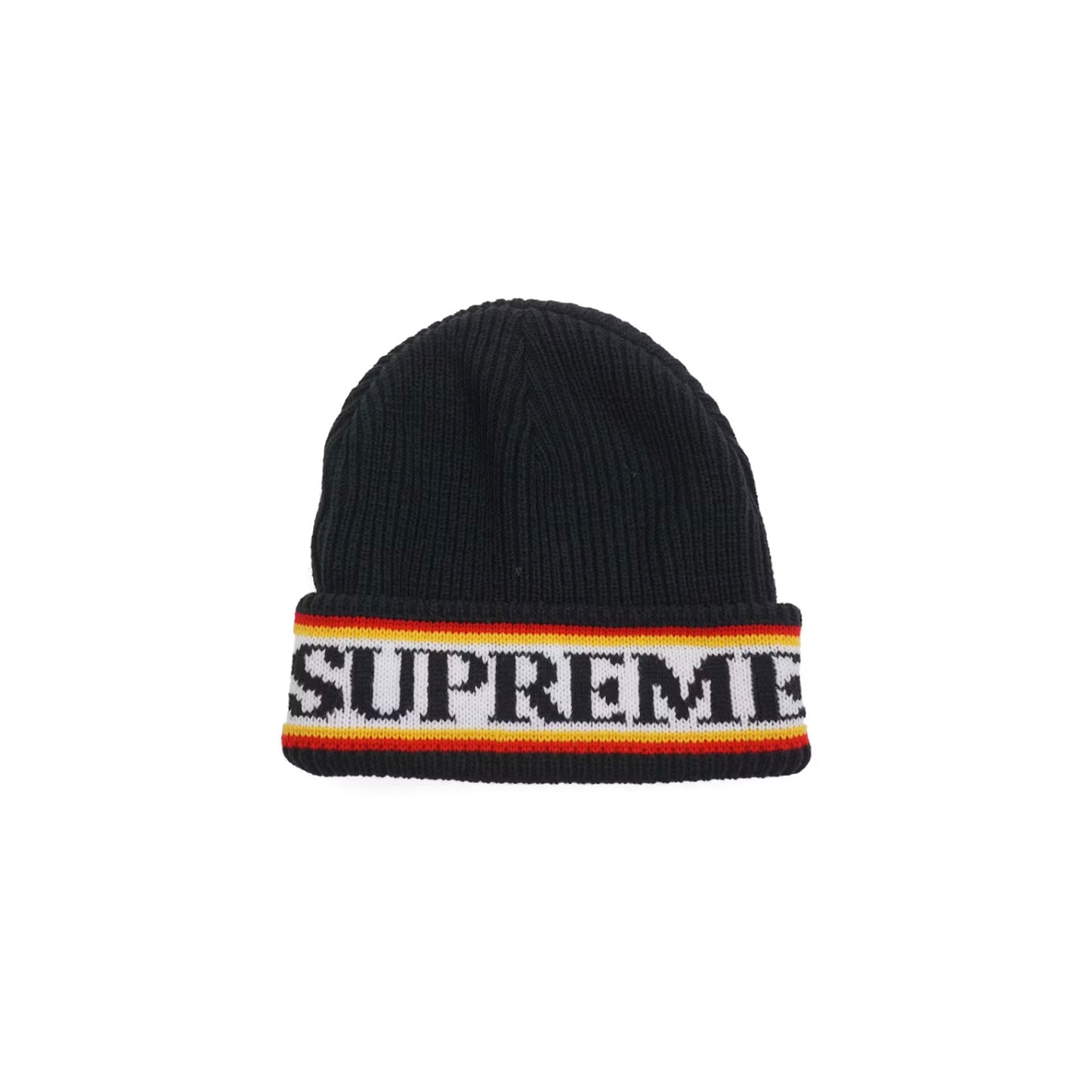 Supreme Cuff Logo Beanie Black [USED]