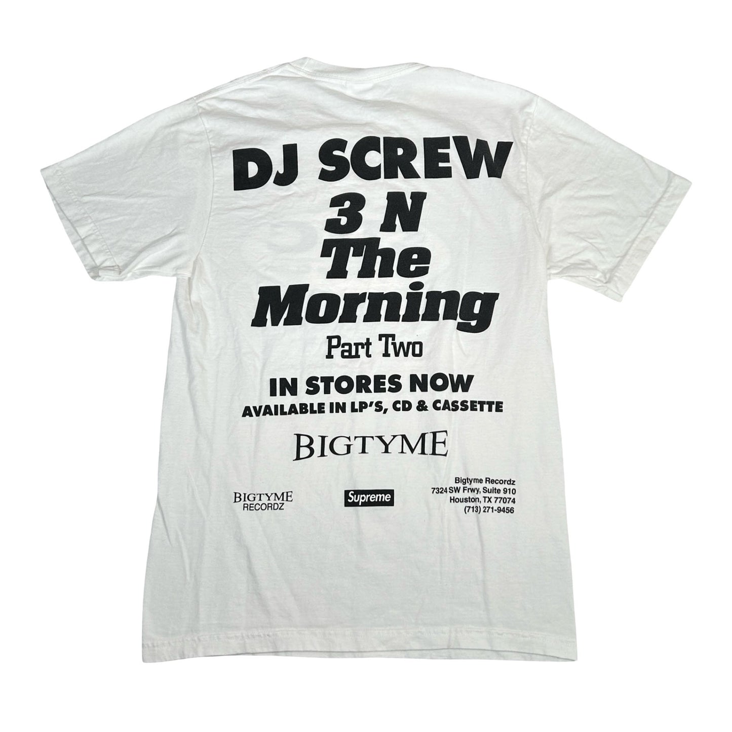 Supreme DJ Screw SUC Tee White [USED] - S (Used)