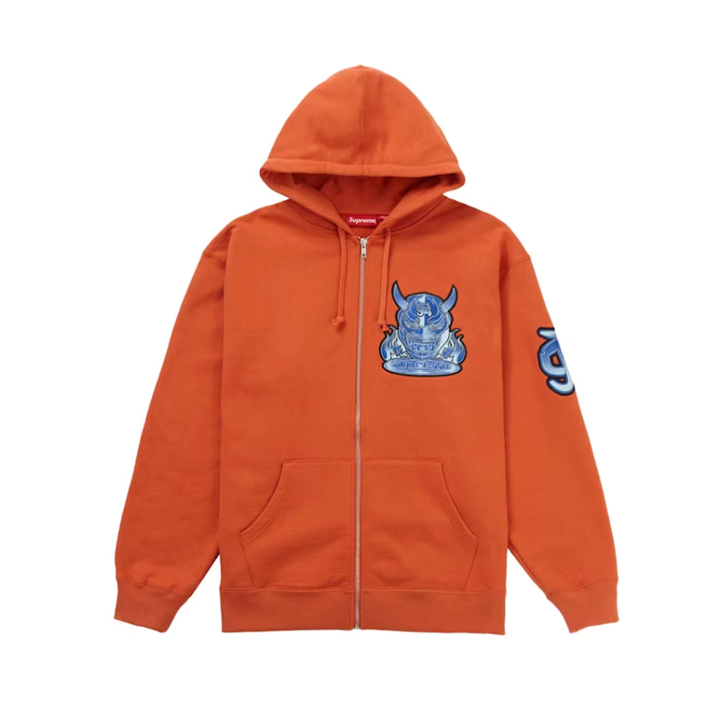 Supreme Demon Zip Up Hooded Sweatshirt Burnt Orange [USED] - XL (Used)