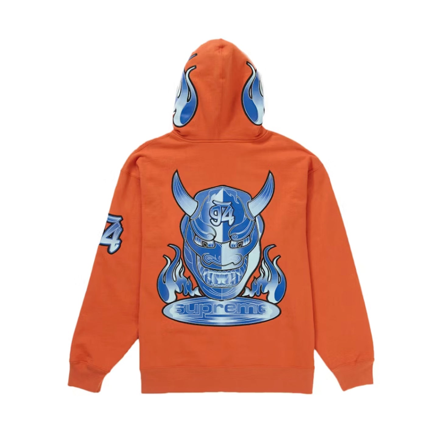 Supreme Demon Zip Up Hooded Sweatshirt Burnt Orange [USED] - XL (Used)