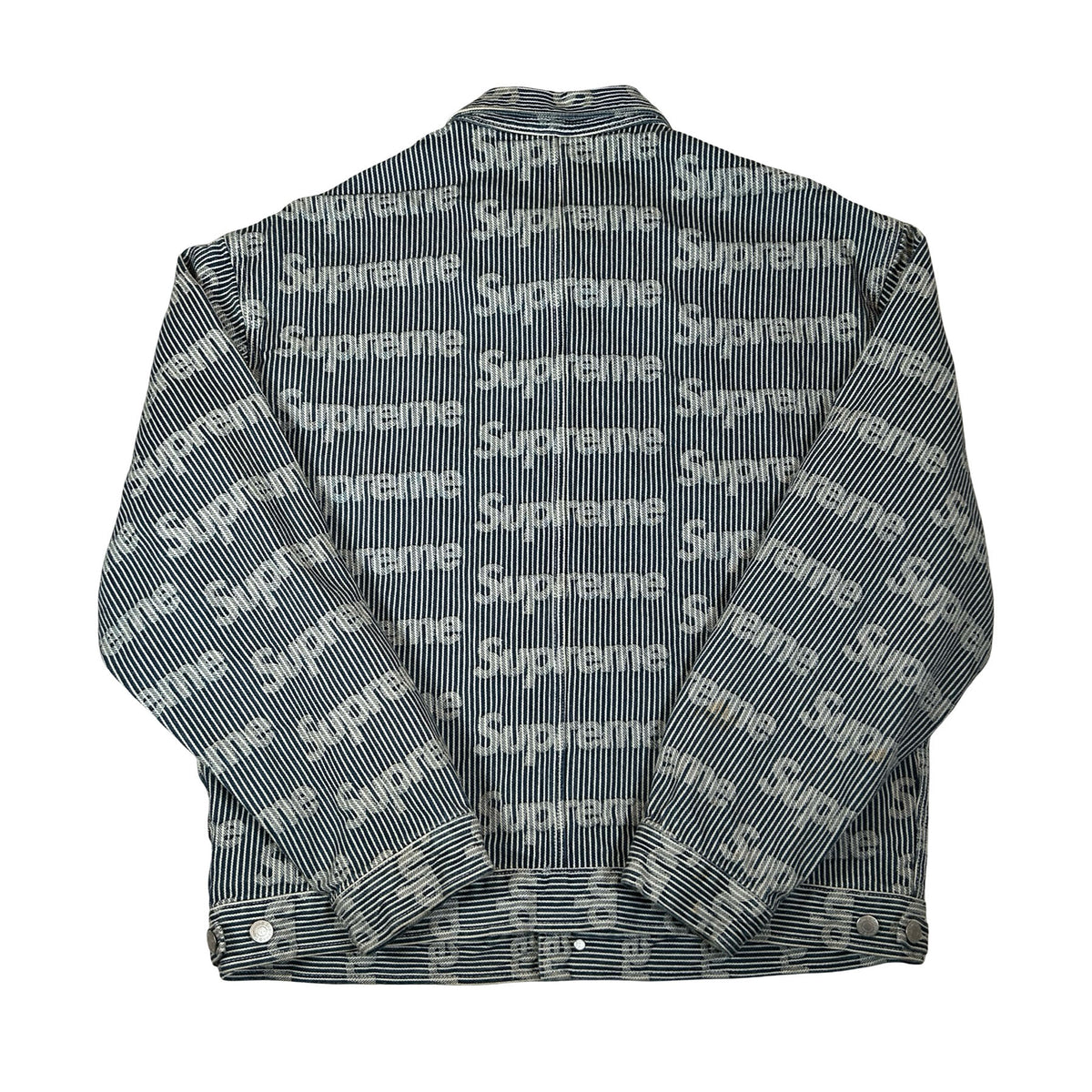 Supreme Denim Chore Trucker Jacket Stripe [USED] - L (Used)