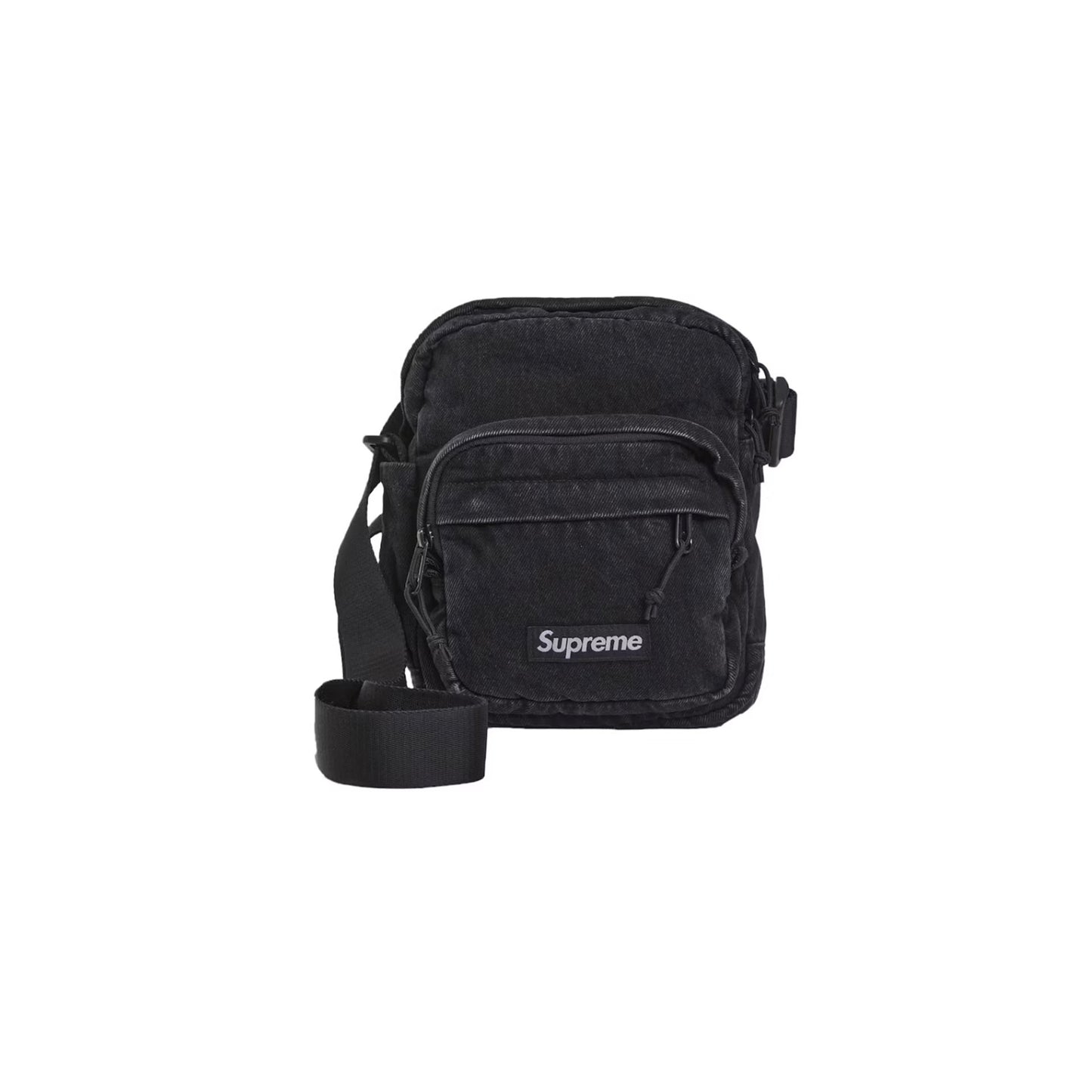 Supreme Denim Shoulder Bag Black (FW25)