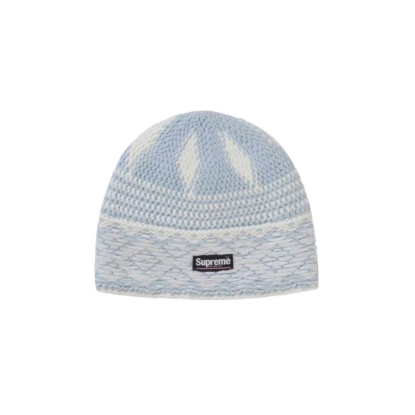Supreme Diamond Beanie (FW25) Light Blue [Used] - O/S (Used)