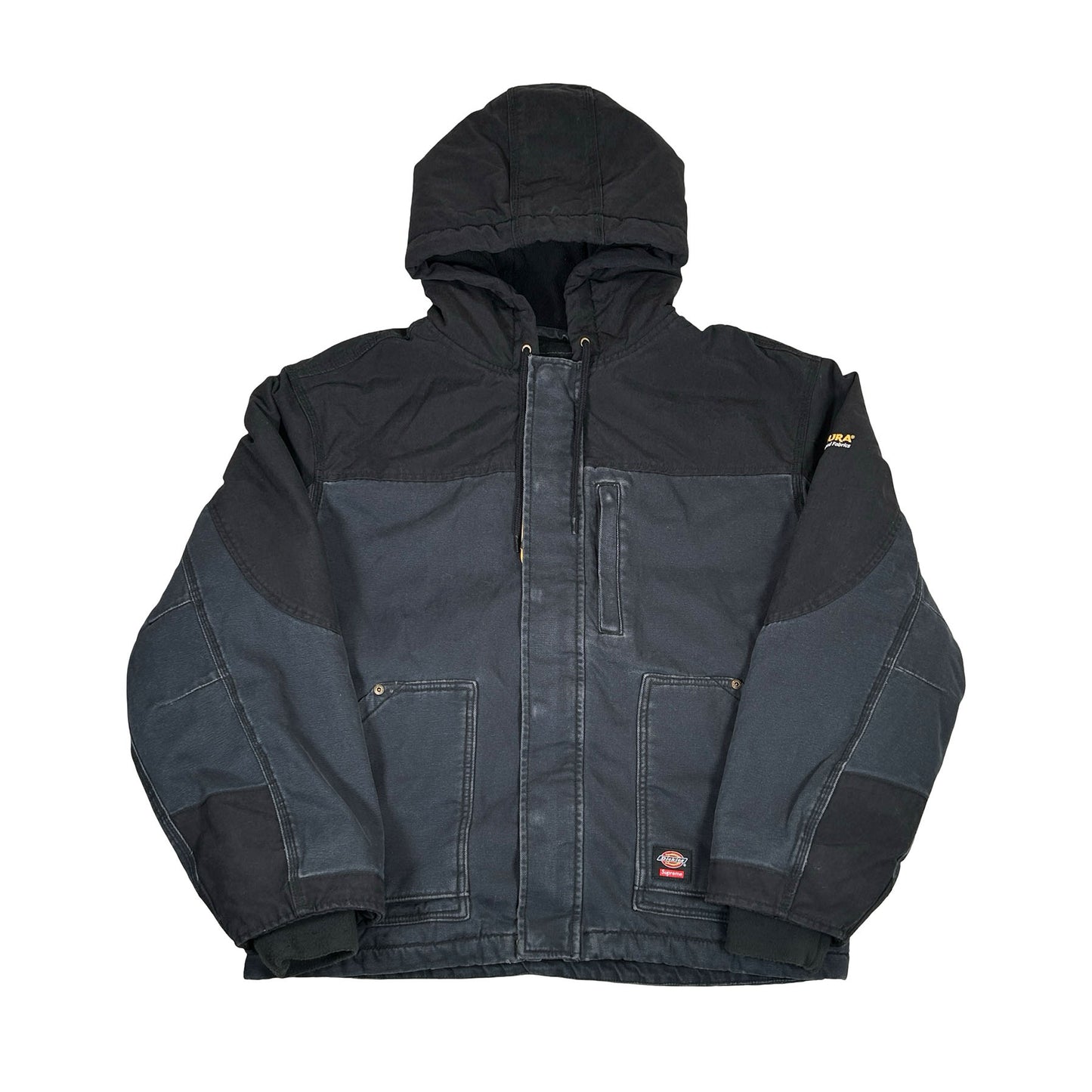Supreme Dickies Cordura Hooded Work Jacket Black Denim [USED] - L (Used)