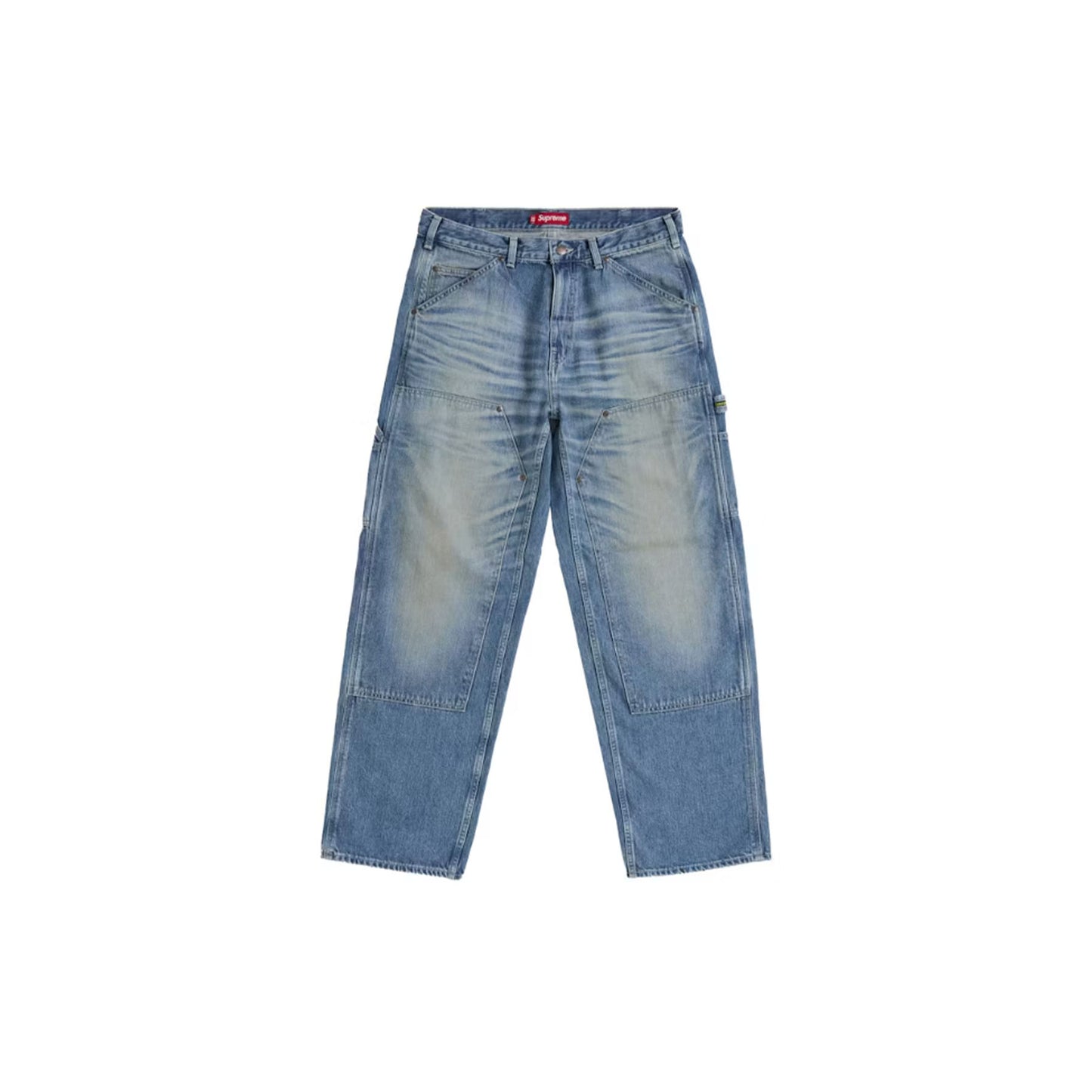 Supreme Dickies Double Knee Baggy Jean Washed Indigo [USED] - 34 (Used)
