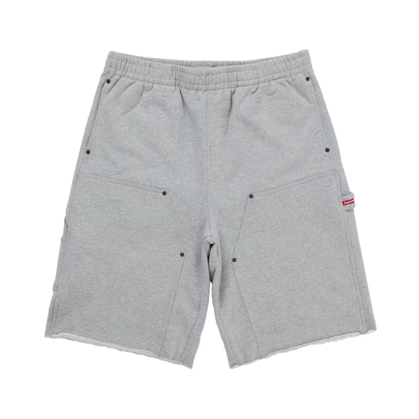 Supreme Double Knee Painter Sweatshort Grey