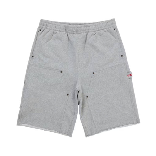Supreme Double Knee Painter Sweatshort Grey