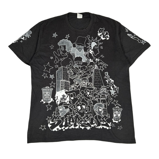 Supreme Downtown Tee Black [USED] - XL (Used)