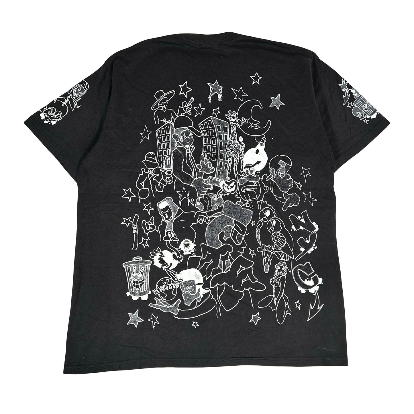 Supreme Downtown Tee Black [USED] - XL (Used)