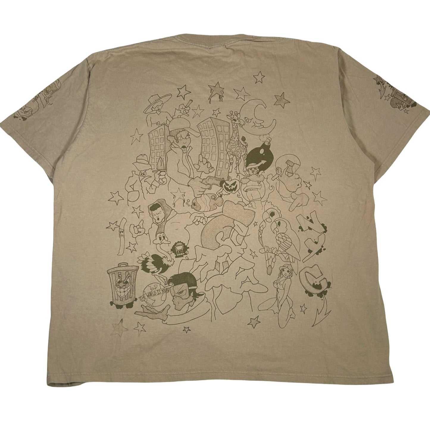 Supreme Downtown Tee Khaki [USED] - XXL (Used)