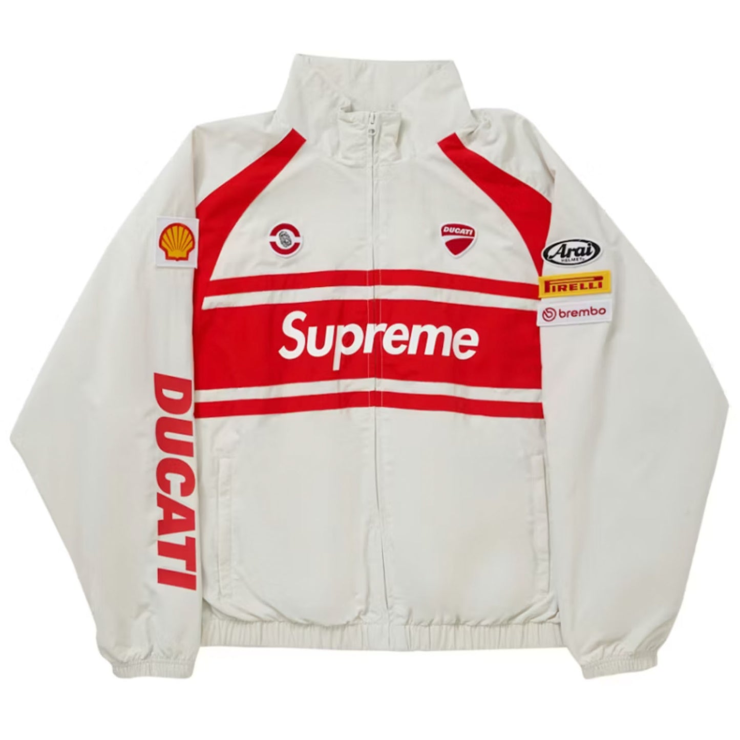 Supreme Ducati Track Jacket Light Grey [USED] - XXL (Used)