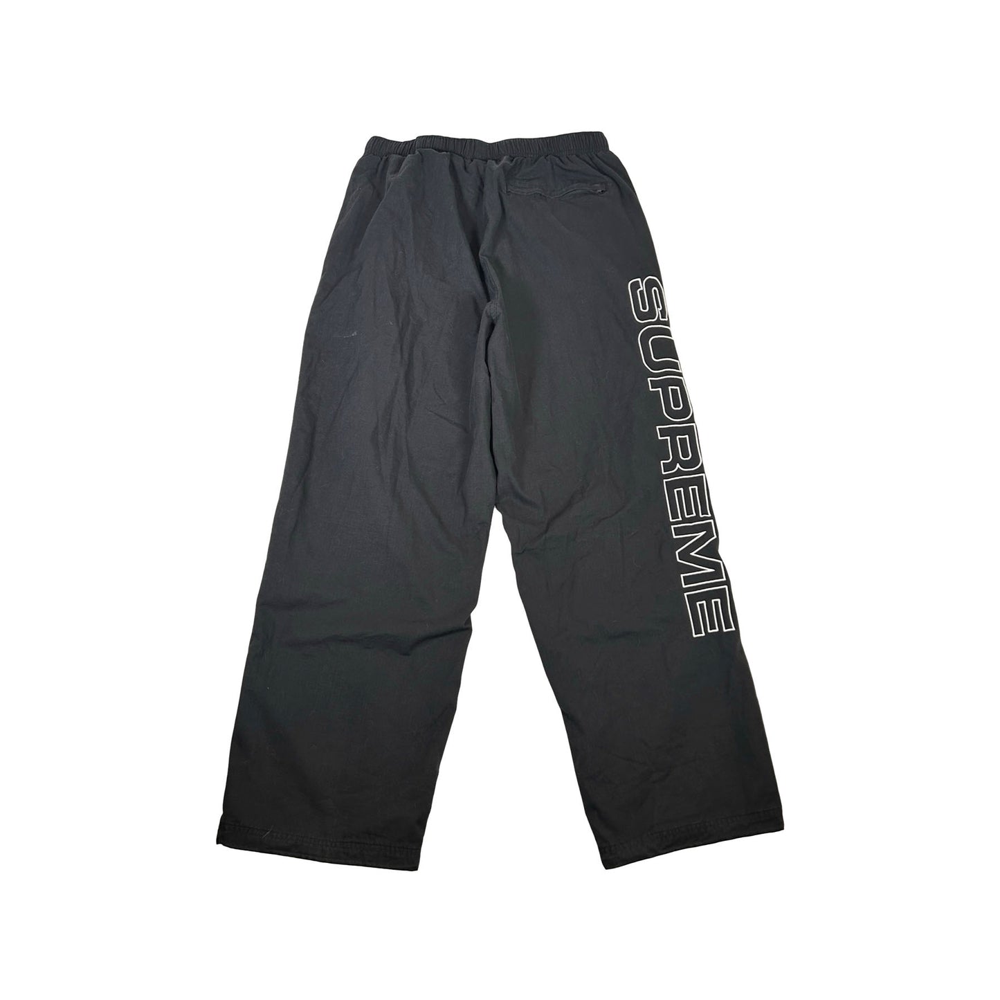 Supreme Spellout Embroidered Track Pant (FW24) Black [USED] - S (Used2)