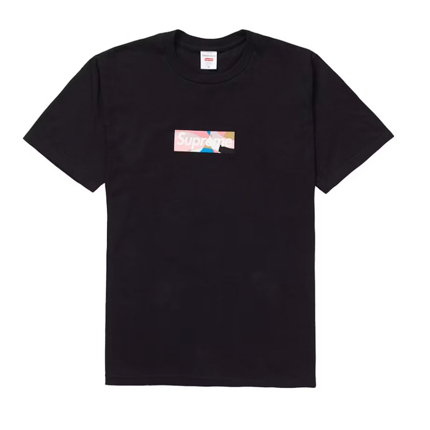 Supreme Emilio Pucci Box Logo Tee Black/Dusty Pink [USED] - L (Used)