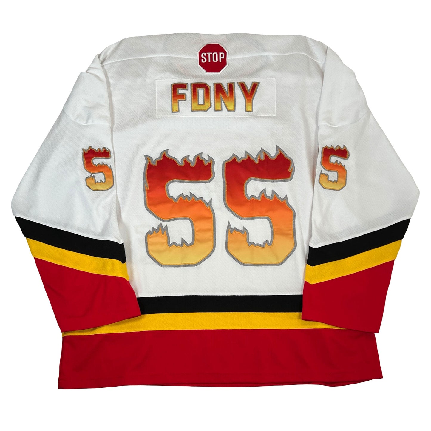 Supreme FDNY Hockey Jersey White [USED] - XXL (Used)