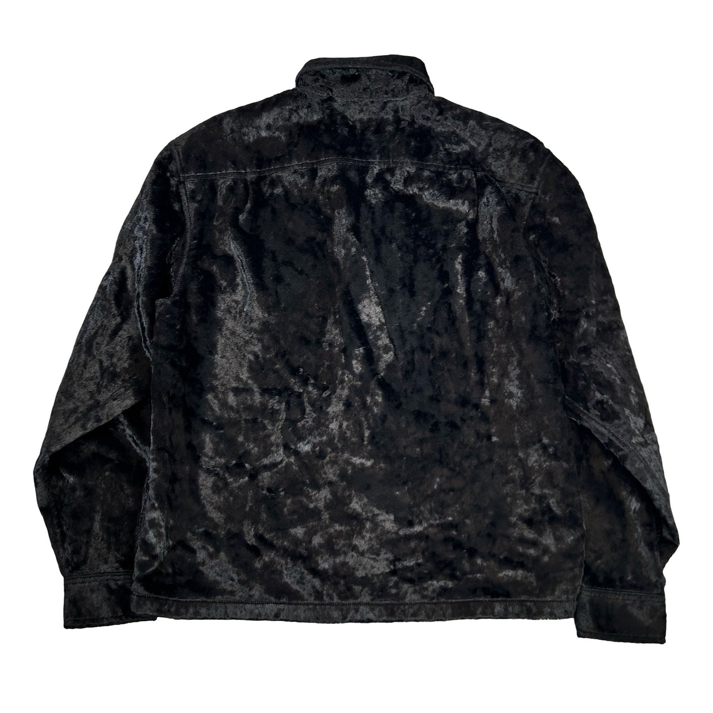 Supreme Faux Fur Zip Up Shirt Black [USED] - S (Used)