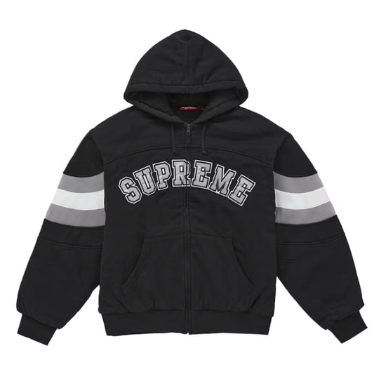 Supreme Filled Zip Up Hooded Sweatshirt Black [USED] - XXL (Used)
