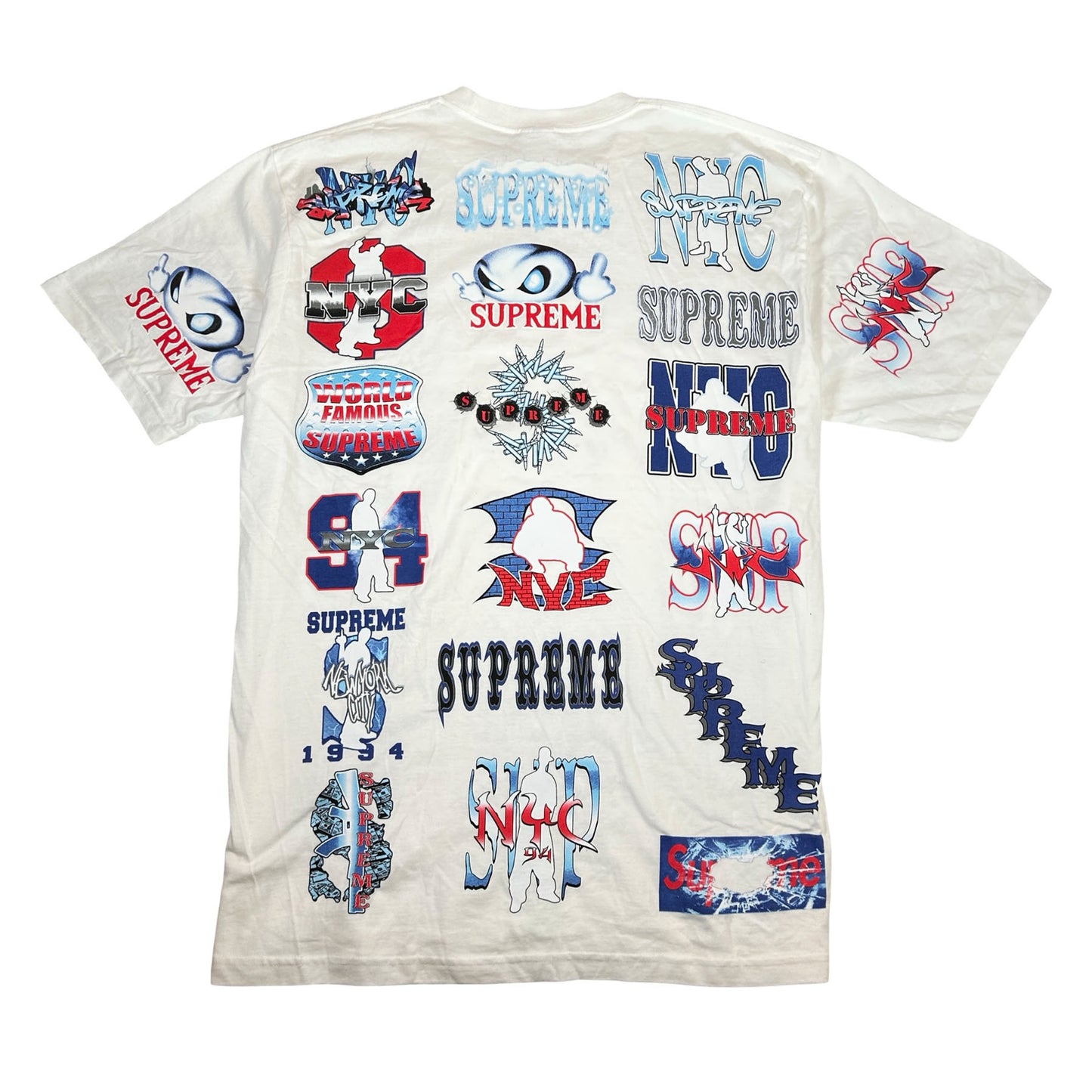 Supreme Flash Tee White [USED] - XL (Used)