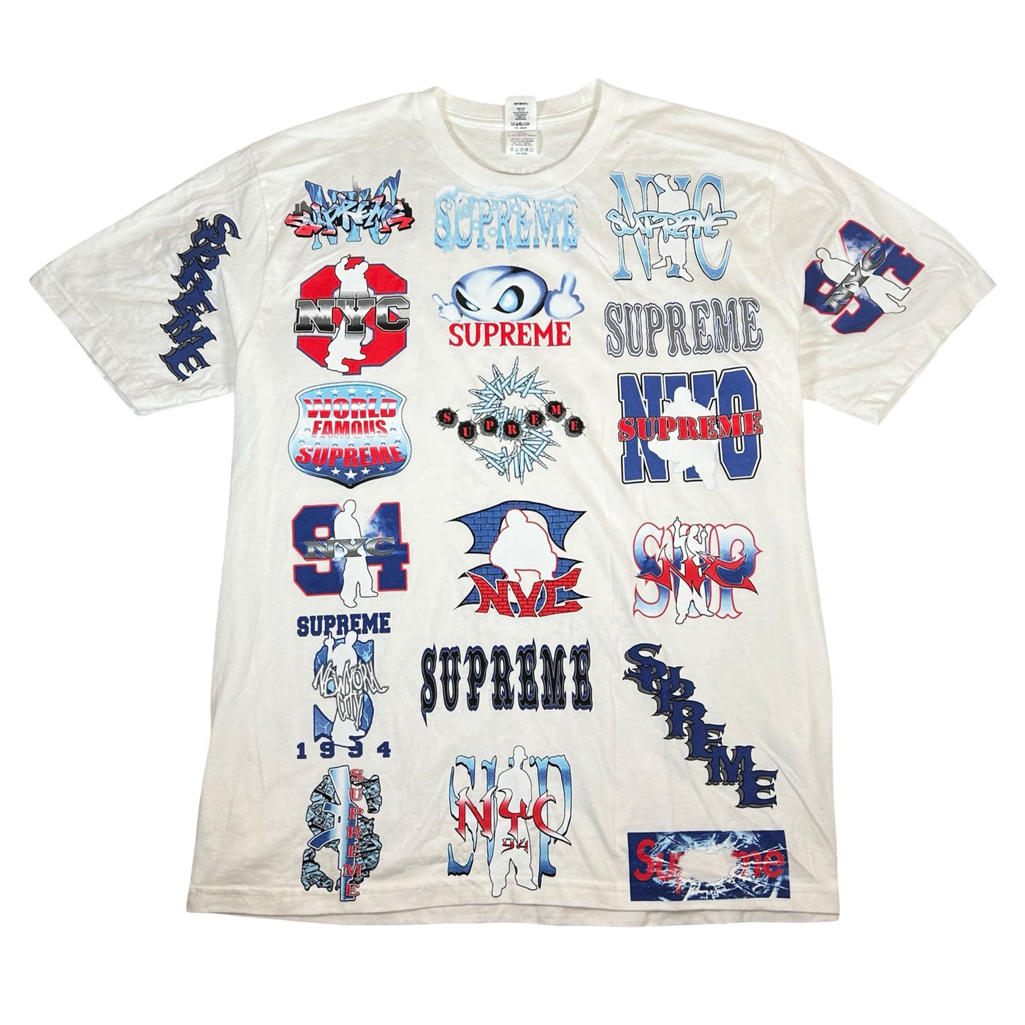 Supreme Flash Tee White [USED] - XL (Used)