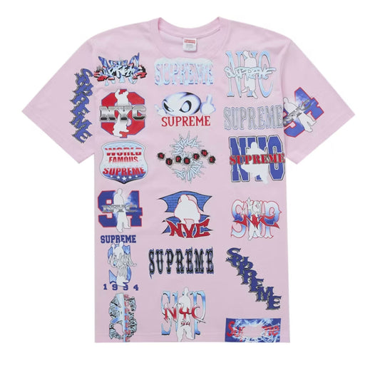 Supreme Flash Tee Light Pink