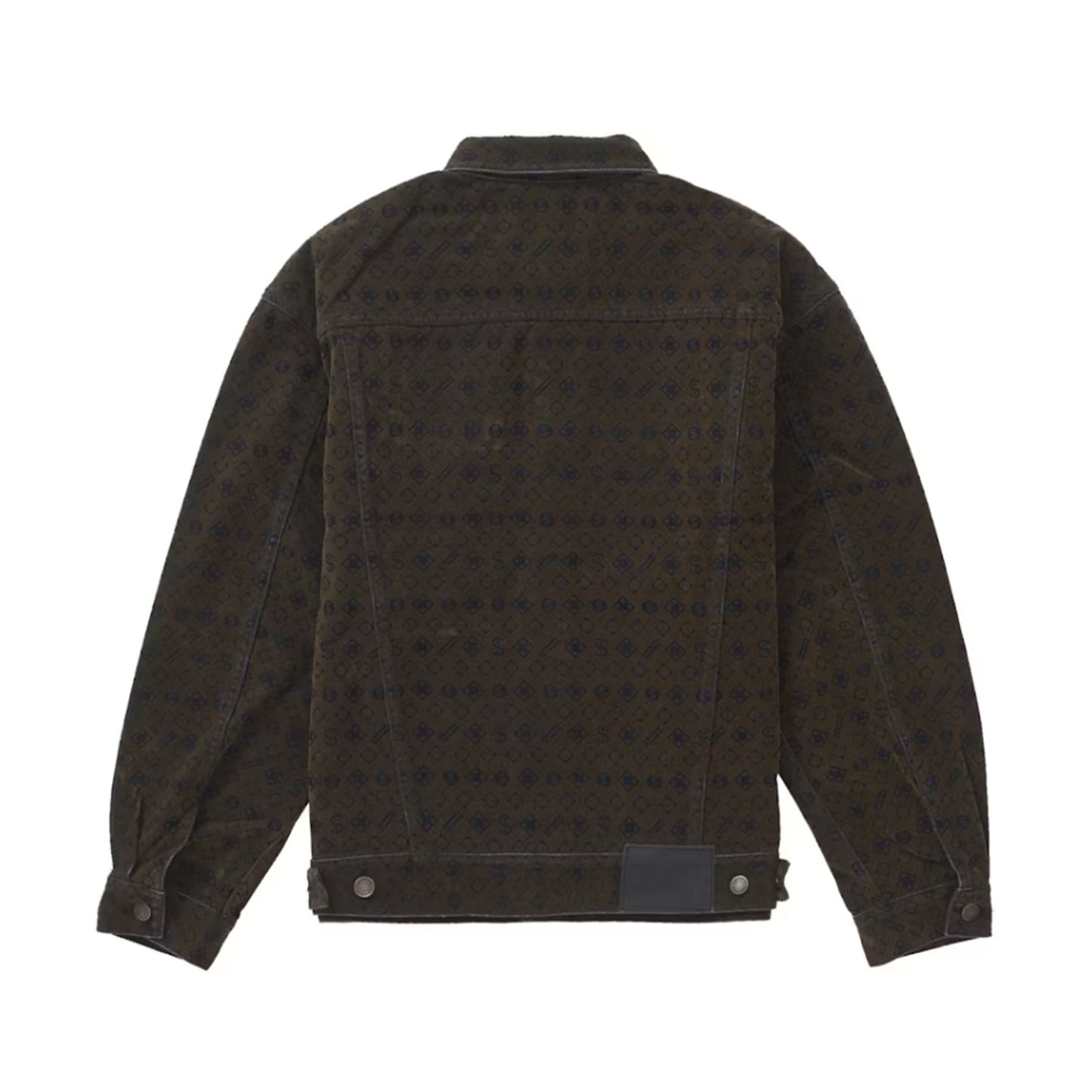 Supreme Flocked Denim Trucker Jacket Black [USED] - L (Used)