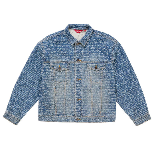 Supreme Fuck Stitch Denim Trucker Jacket Blue [USED] - M (Used)