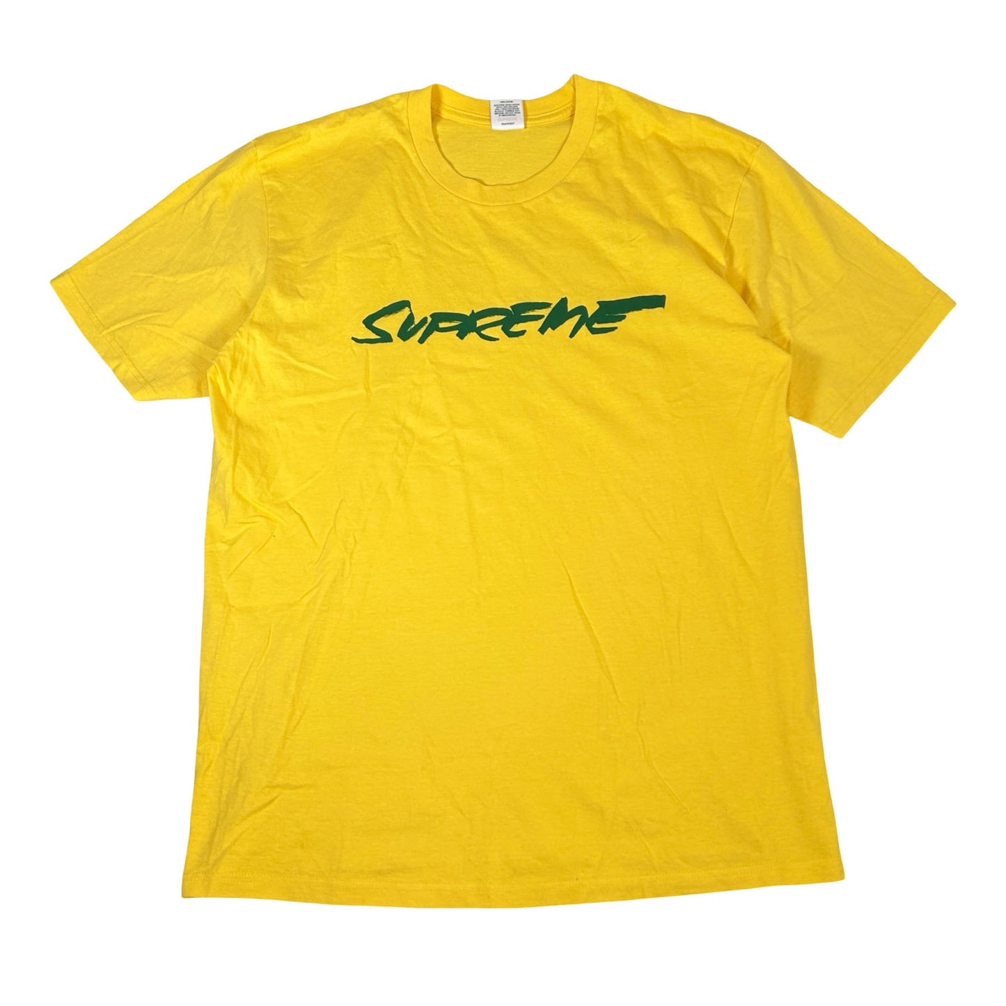 Supreme Futura Logo Tee Yellow [USED] - L (Used)