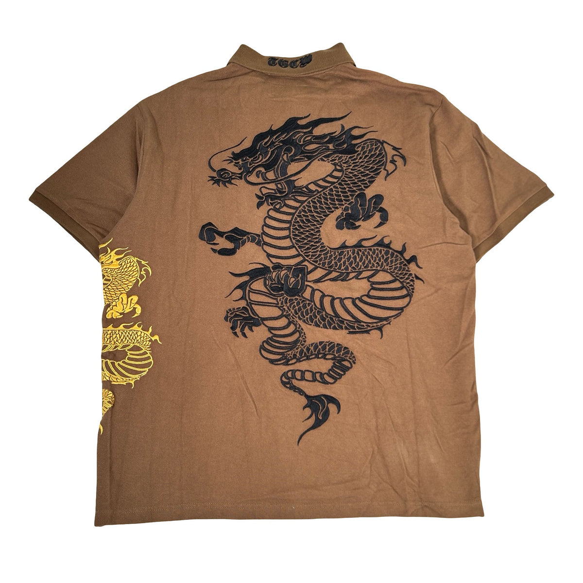 Supreme The Great China Wall Dragon Polo Brown [USED] - L (Used)