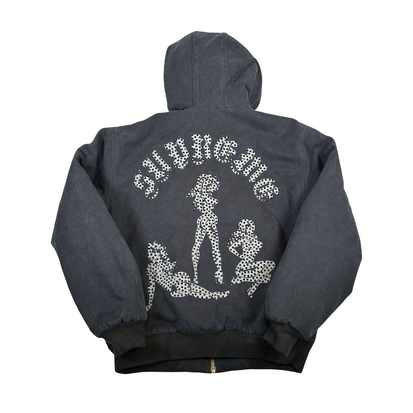 Supreme The Great China Wall Hooded Work Jacket Black [USED] - S (Used)