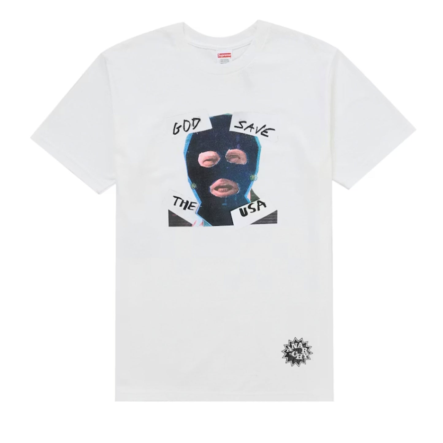 Supreme God Save Us Tee White