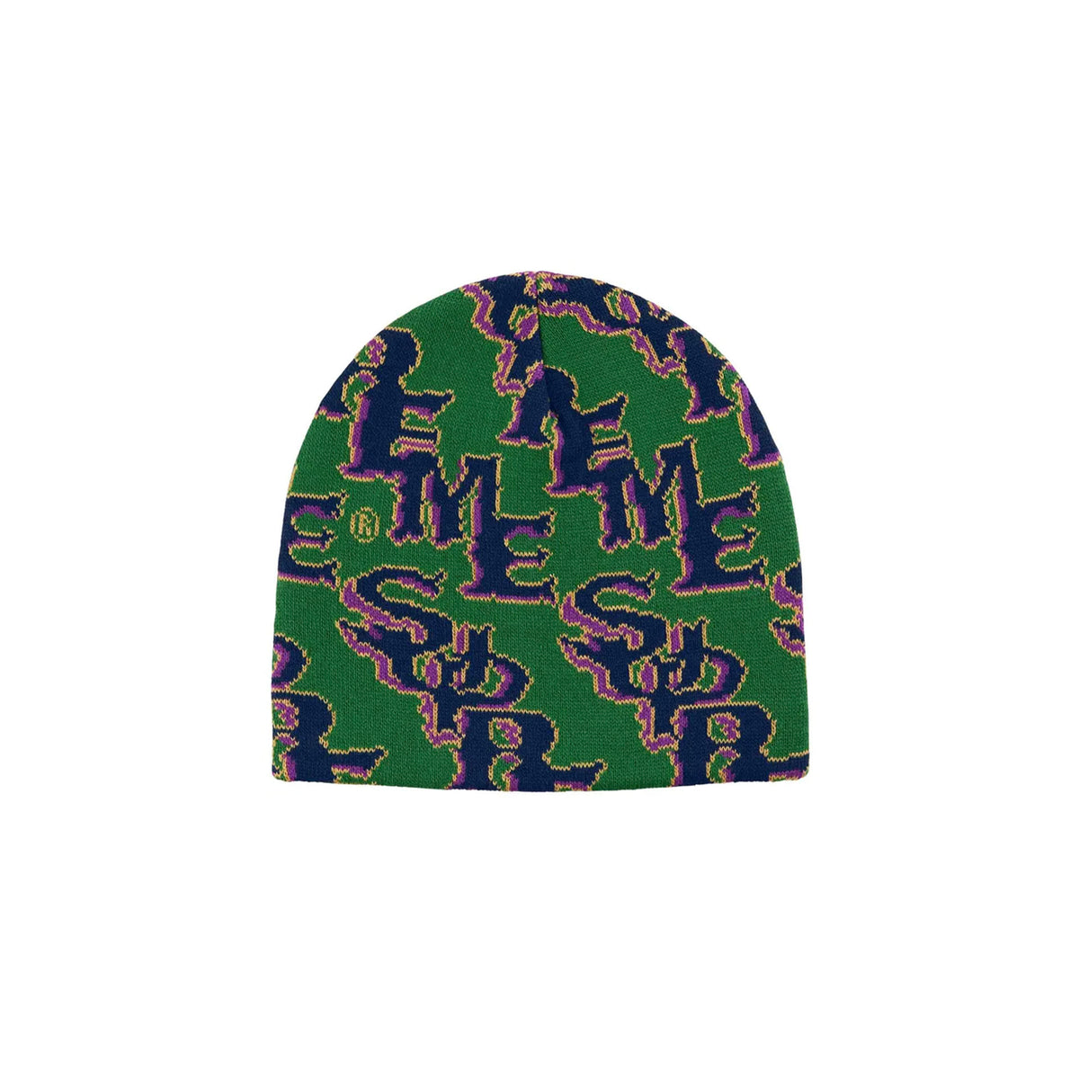 Supreme Slanted Gothic Outline Beanie Green