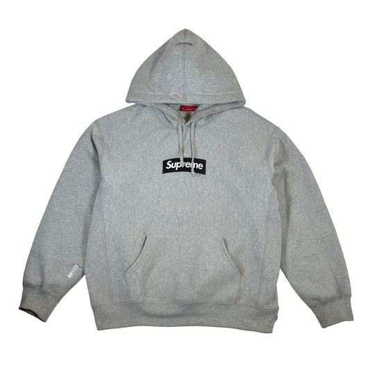 Supreme Box Logo Hooded Sweatshirt (FW25) Heather Grey [USED] - M (Used)