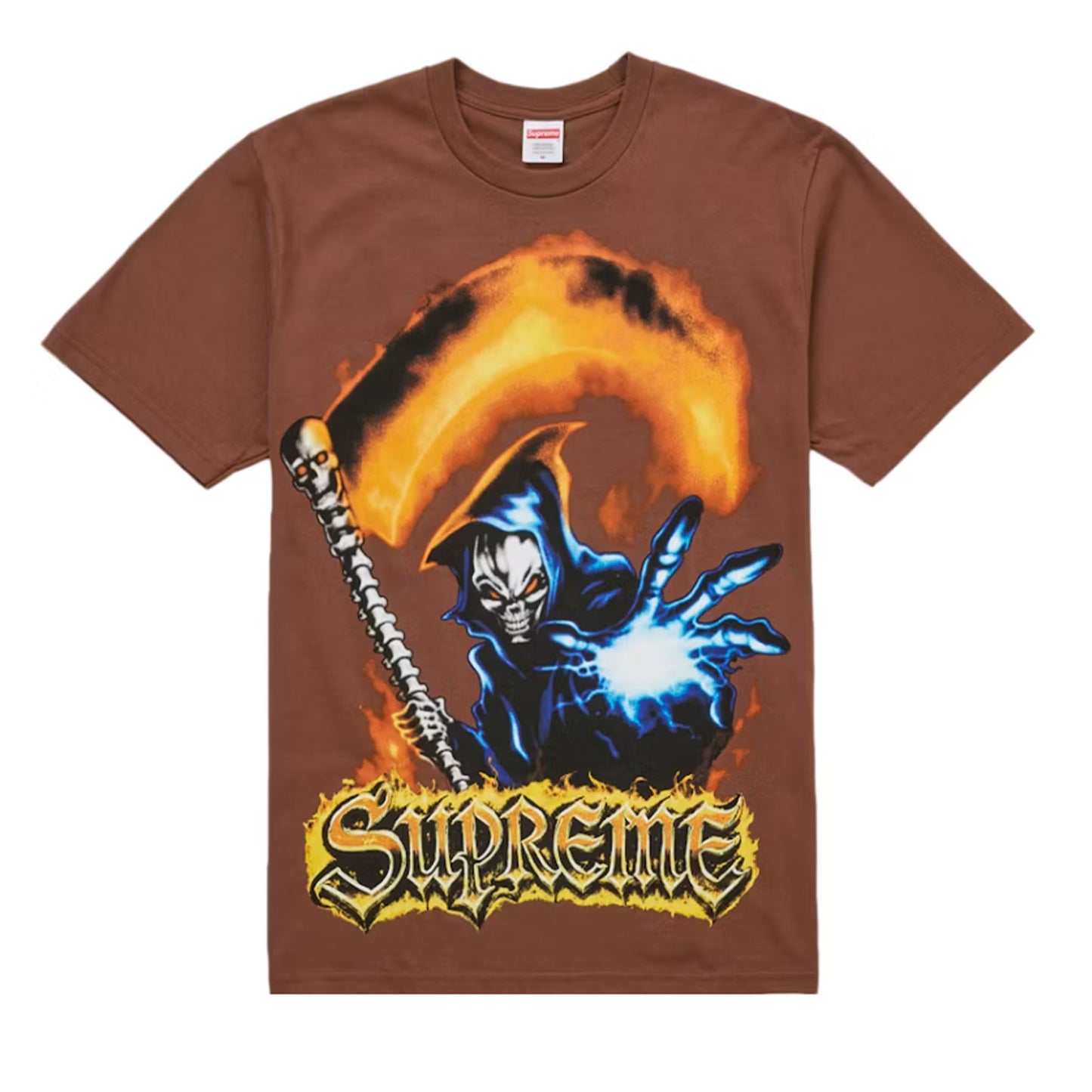 Supreme Grim Reaper Tee Brown