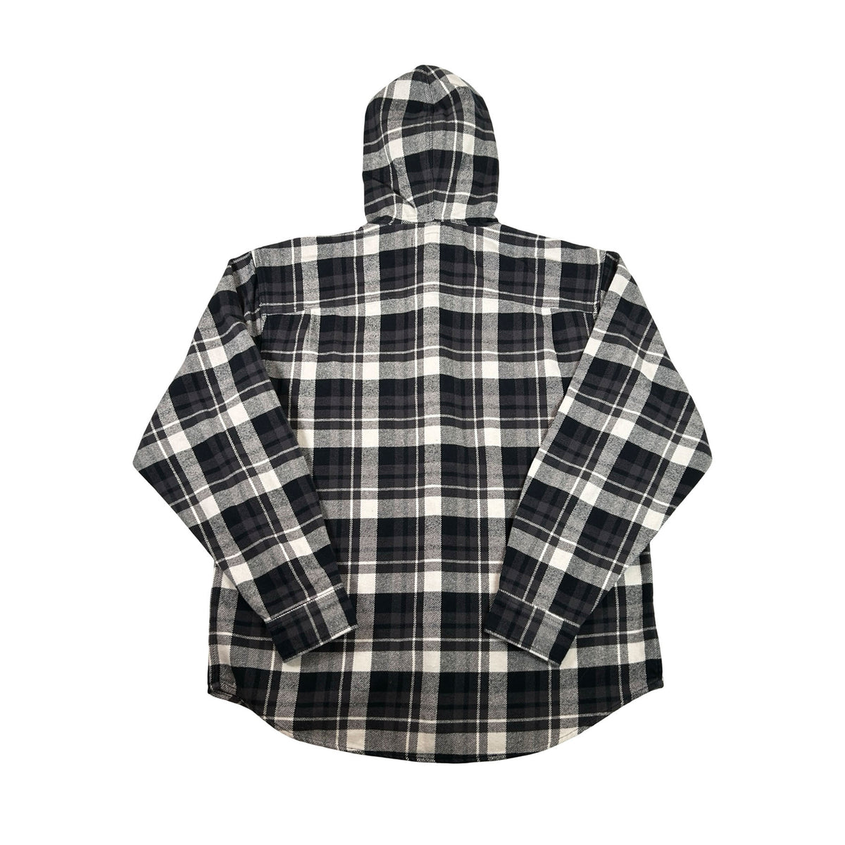 Supreme Hooded Flannel Shirt Black [USED] - S (Used)