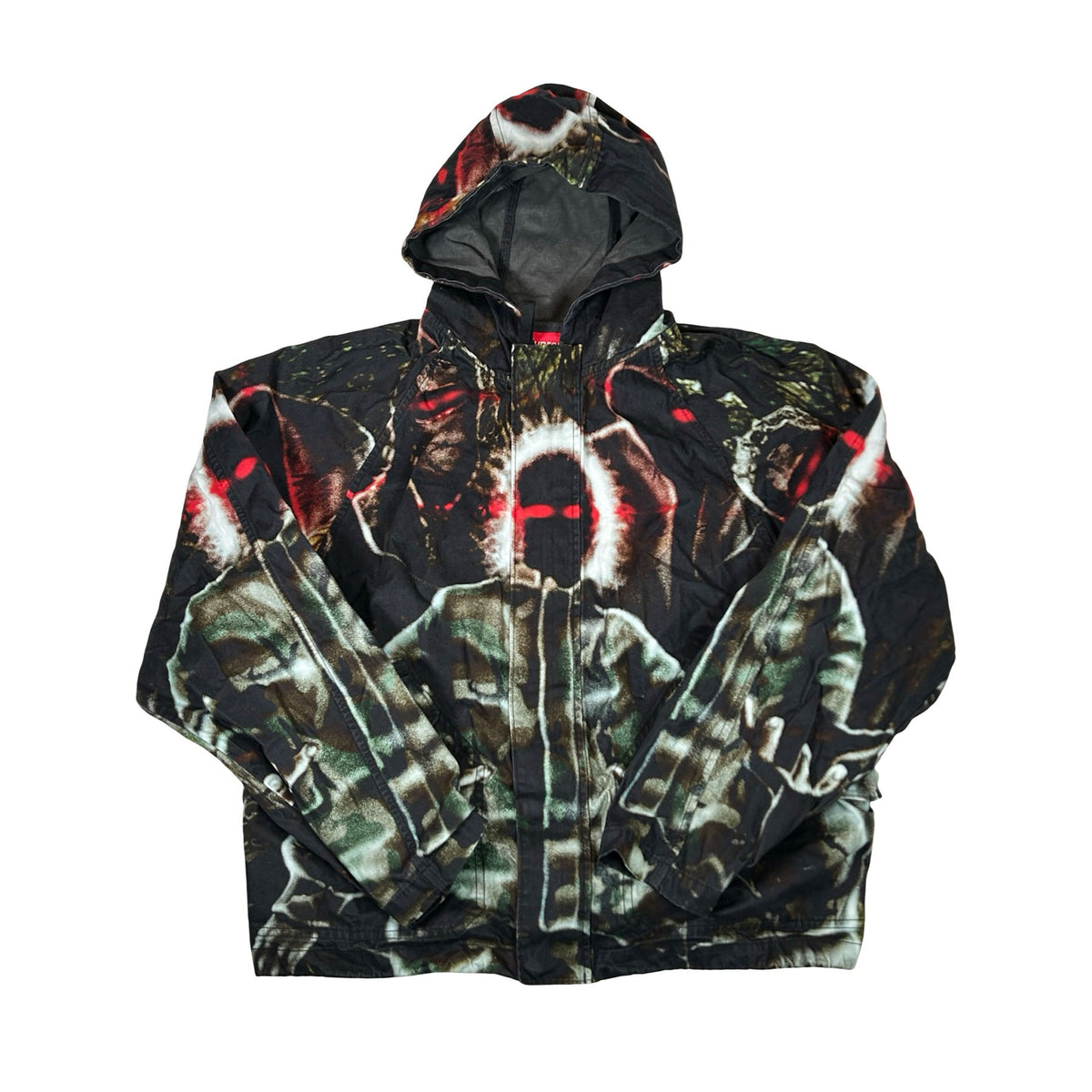 Supreme Hooded Raglan Jacket Art Dealer Camo [USED] - S (Used)