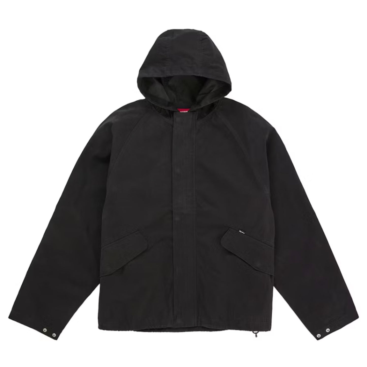 Supreme Hooded Raglan Jacket Black