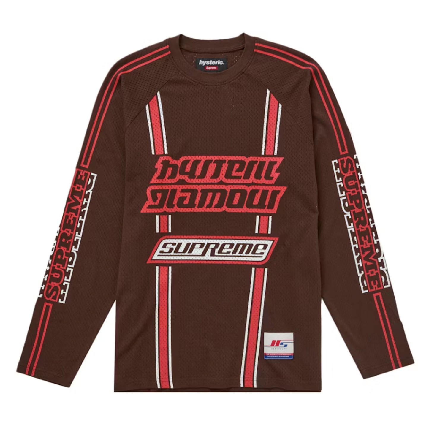 Supreme Hysteric Glamour Mesh L/S Top Brown