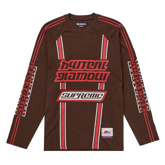 Supreme Hysteric Glamour Mesh L/S Top Brown