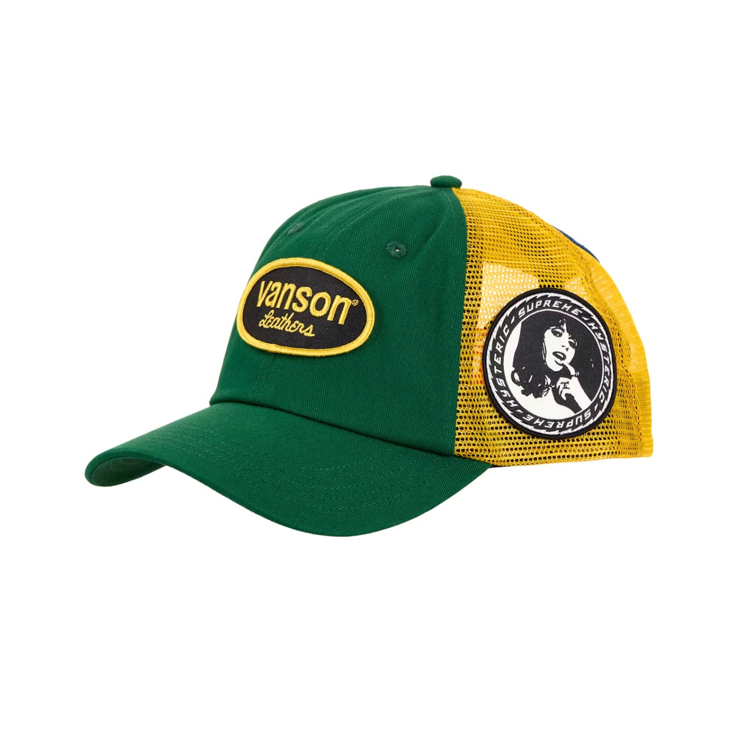 Supreme Hysteric Glamour Vanson Leather Mesh Back 6-Panel Green