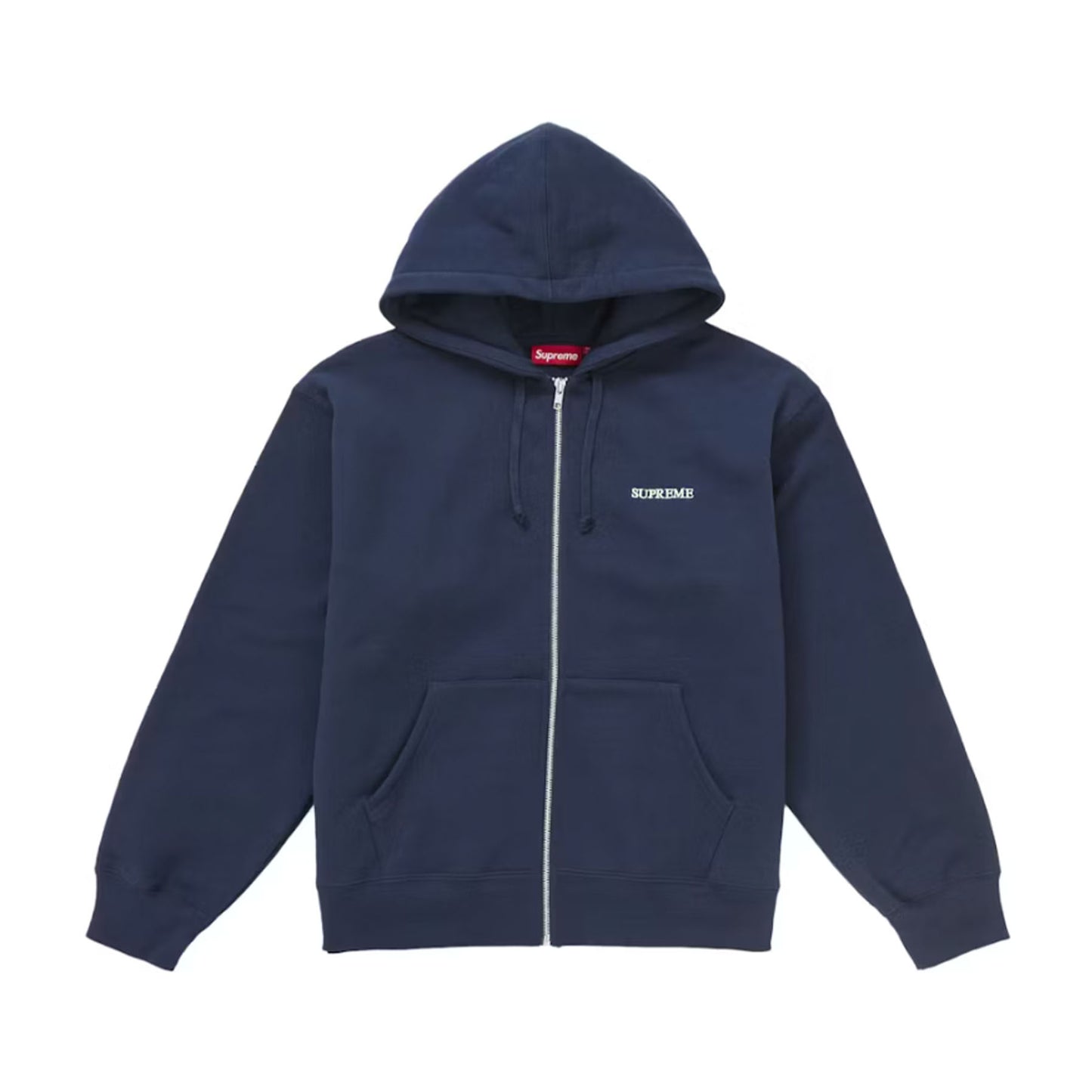 Supreme IDGAF Zip Up Hooded Sweatshirt Navy [USED] - L (Used)