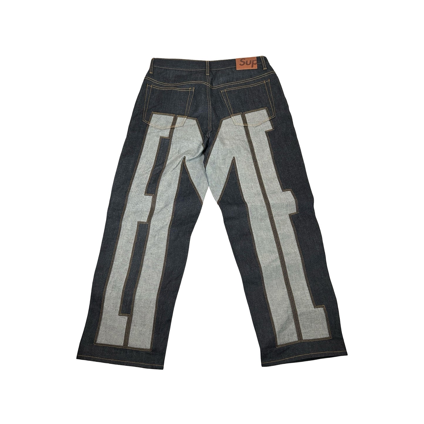 Supreme Inset Spellout Baggy Jean Rigid Indigo [USED] - 32 (Used2)