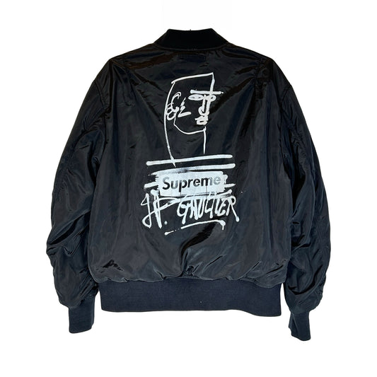 Supreme Jean Paul Gaultier Reversible Backpack MA-1 Silver [USED] - M (Used)