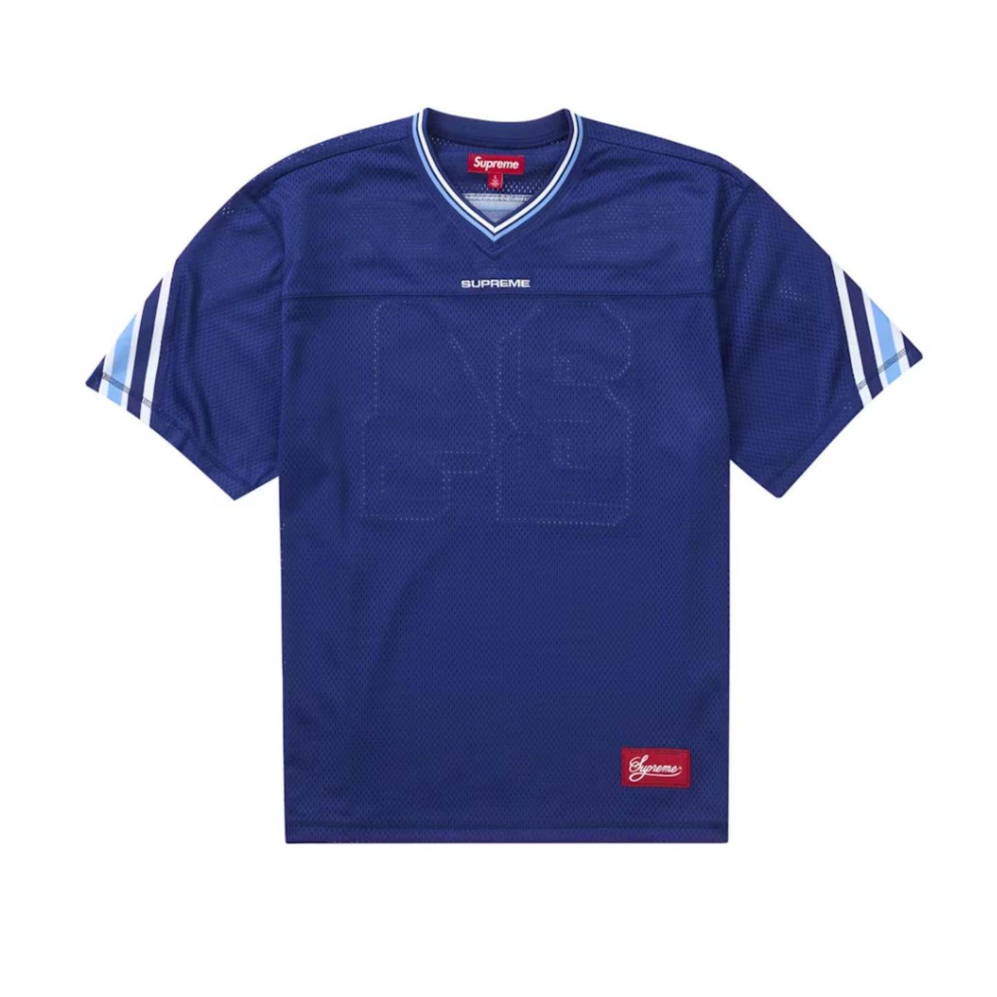 Supreme Jacquard Rib Football Jersey Navy [USED] - L (USED)