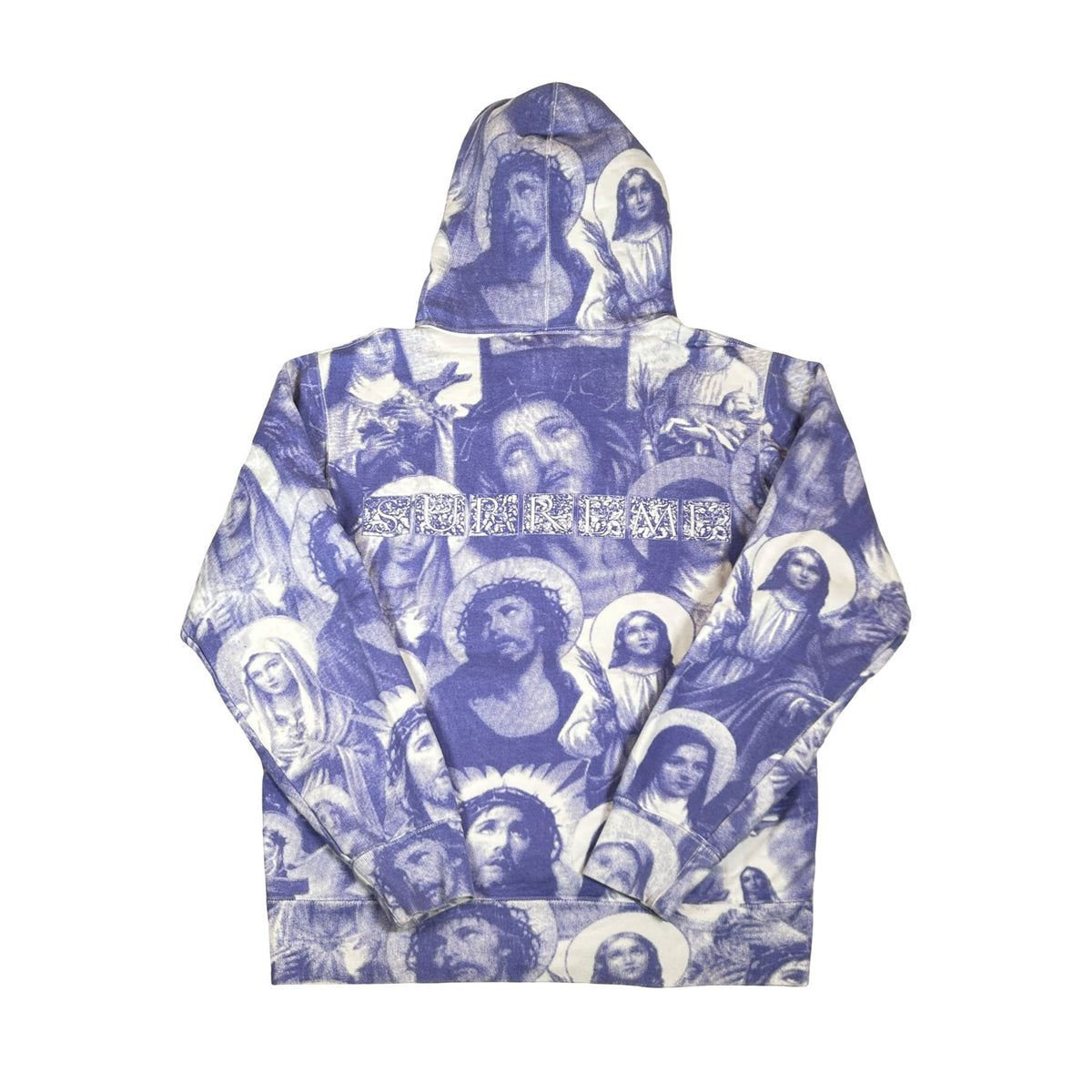 Supreme Jesus and Mary Hooded Sweatshirt Purple [USED] - M (Used)