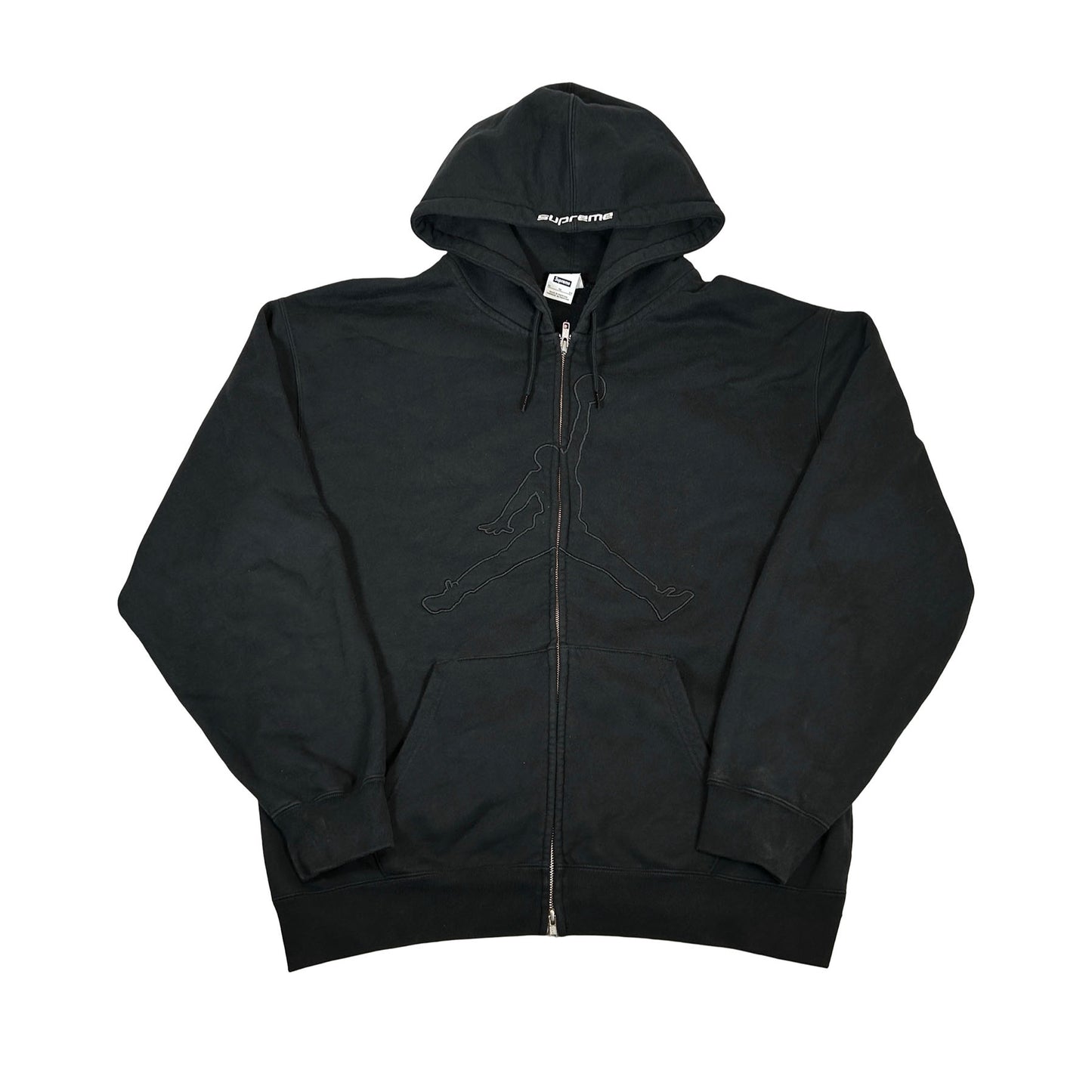 Supreme Jordan Hooded Sweatshirt (SS26) Black [USED] - XL (Used)