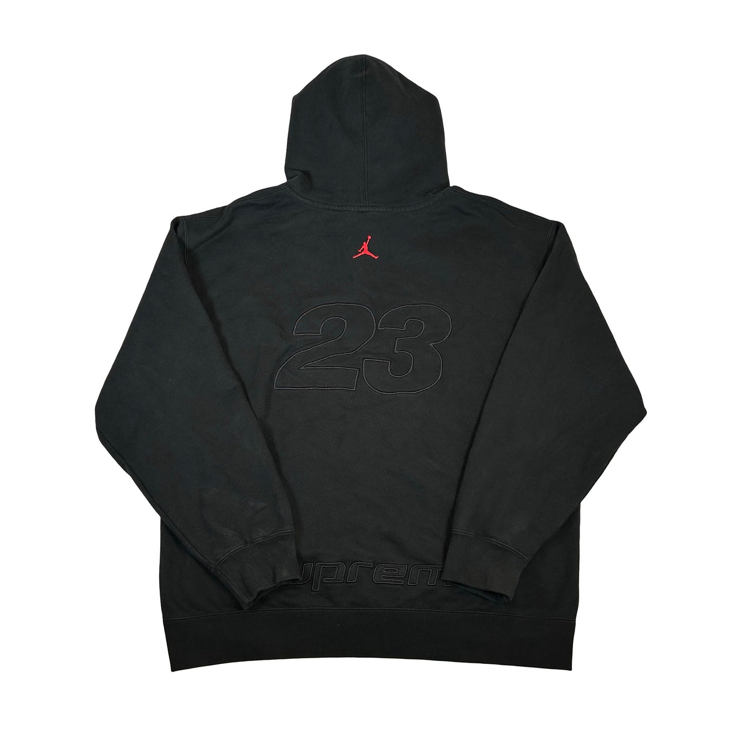 Supreme Jordan Hooded Sweatshirt (SS26) Black [USED] - XL (Used)