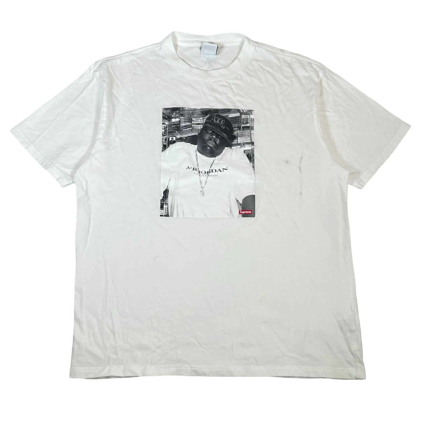 Supreme Jordan Biggie S/S Top White [USED] - L (Used)