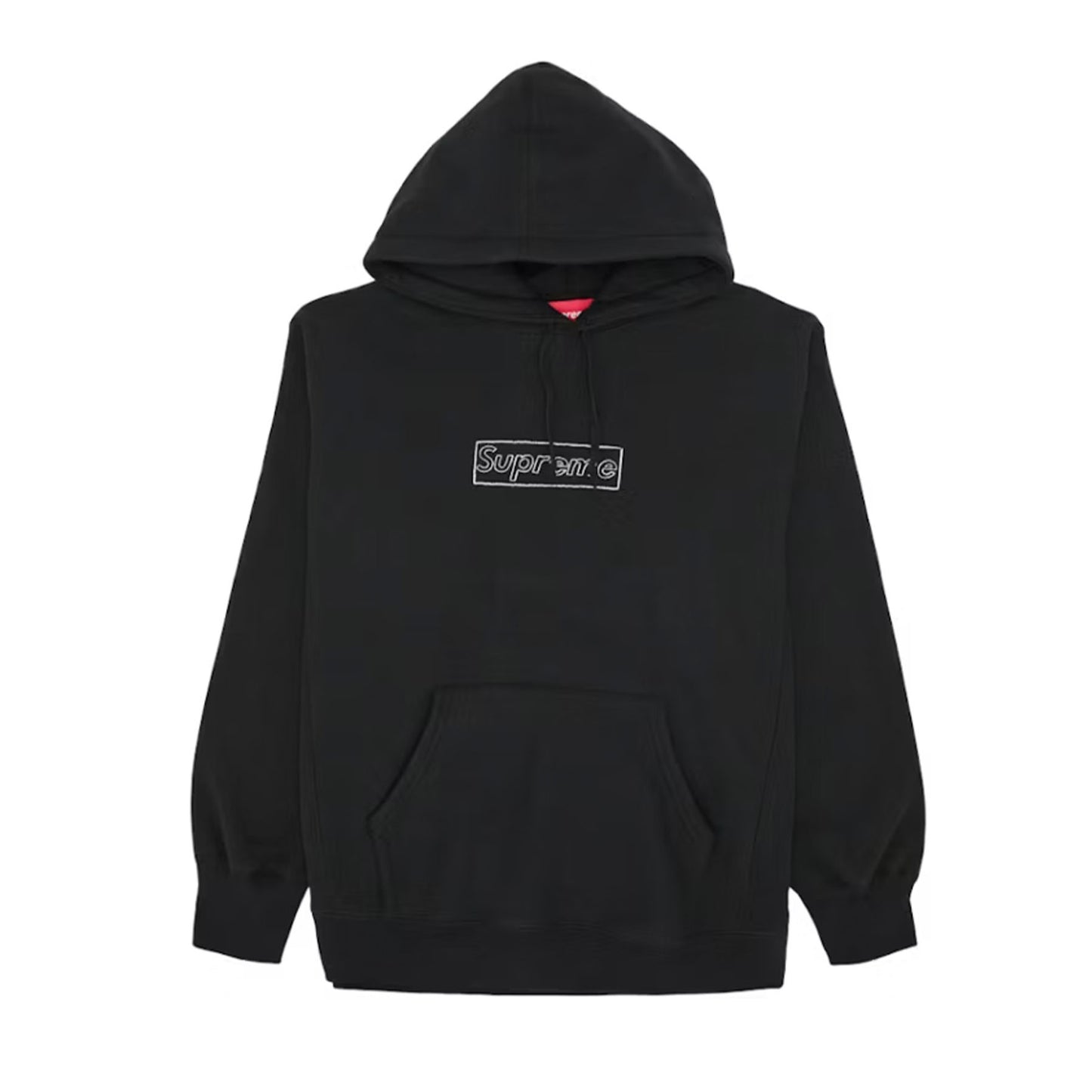 Supreme KAWS Chalk Logo Hooded Sweatshirt Black
