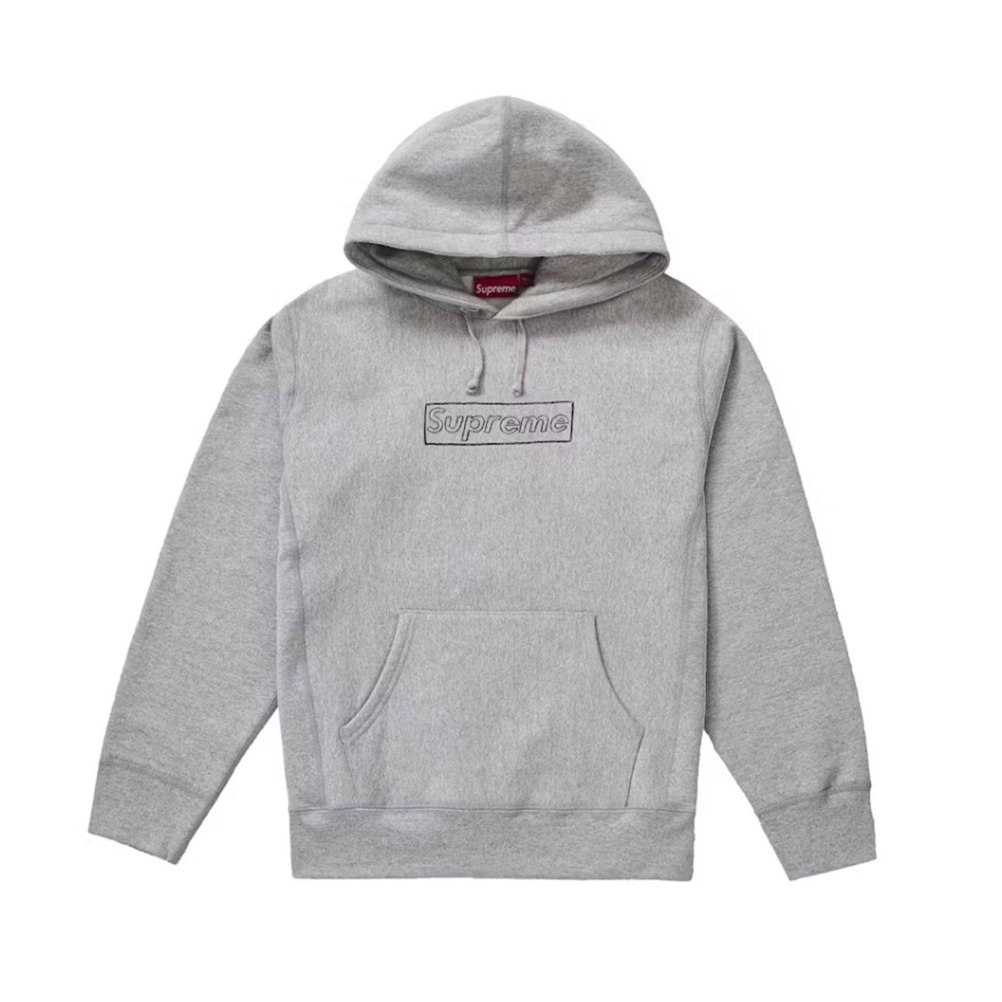 Supreme KAWS Chalk Logo Hooded Sweatshirt Heather Grey [USED] - M (Used)