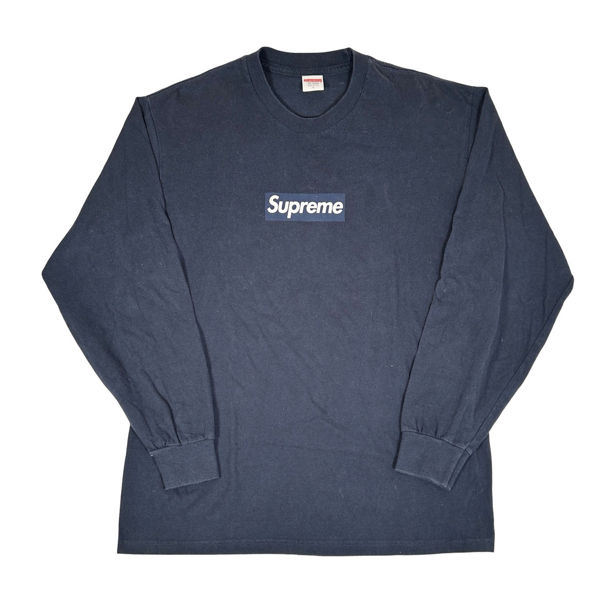 Supreme Box Logo L/S Tee Navy [USED] - L (Used)